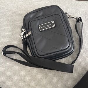 Marc Jacobs Quilted Black Messenger Bag